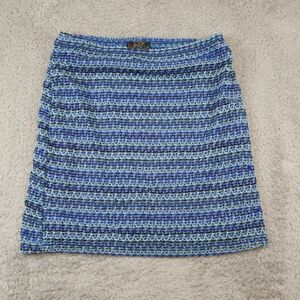 Vintage Y2K Eye Candy Mini Skirt Blue Knit Women’s Med  90s 2000s